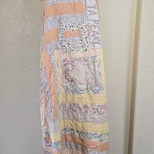 Magnolia Pearl Peach and Lavender Patchwork Dress